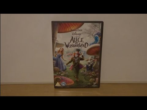 Alice In Wonderland 2010 (UK) DVD Unboxing