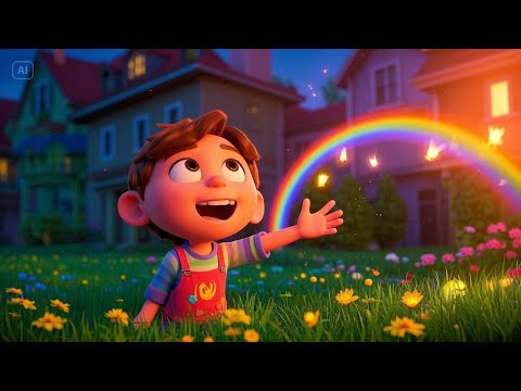 Rainbow Says Kids Come and Play! | Colorful Fun Song for Kids | Nursery Rhymes & Songs