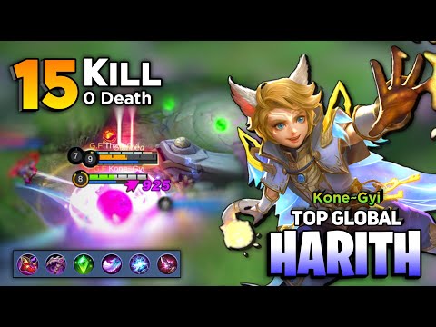 No One Can`t Stop Me ! 15 KILL 0 DEATH [ Top Global Harith Best Build 2021 ] By Kone~Gyi - MLBB