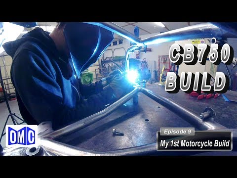 My 1st Motorcycle Build (E9) - Honda CB750 Cafe Racer (gravel pan continued, frame work)