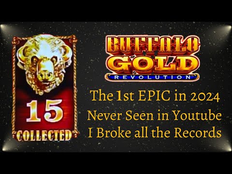 💵I BROKE All the Records 1st EPIC MEGA JACKPOT 15 Heads 2024 Buffalo Revolution