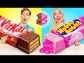 Bubble Gum Vs Chocolate Food Challenge By Multi DO Joy