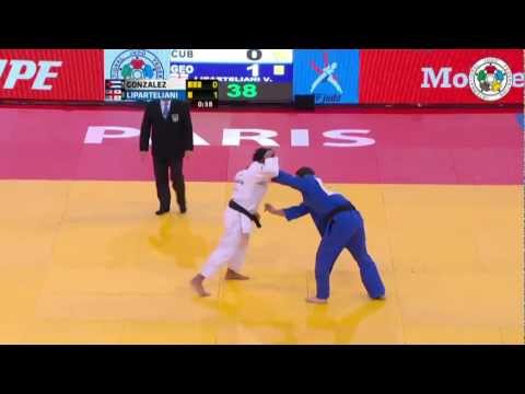 Judo Grand Slam Paris 2013: Final -90kg  GONZALEZ, Asley (CUB) -  LIPARTELIANI, Varlam (GEO)