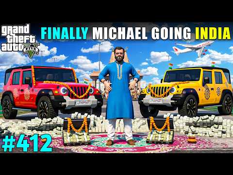 MICHAEL GOING TO INDIA TO END THE INDIAN MAFIA | GTA V GAMEPLAY #412 | GTA 5