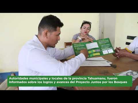 Proyecto REDD+Acciones JPLB | Acciones informativas para autoridades locales del distrito Tahuamanu