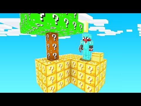 MİNECRAFT SKYBLOCK AMA HER YER ŞANS BLOĞU! 😱