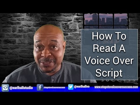 How To Read A Voice Over Script