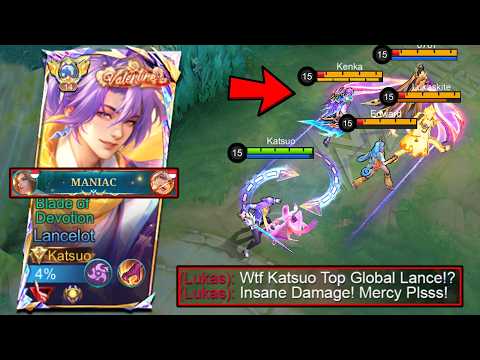 MANIAC!! GLOBAL LANCELOT BEST BUILD , EMBLEM & JUNGLE ROTATION TO DOMINATE IN RANK 2026!! - MLBB