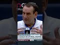 Coach K started crying during his final home game with Duke ? #shorts
