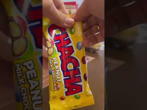 🌈CHACHA PEANUTS MILK CHOCOLATE#asmr#satisfying #delicious #shorts