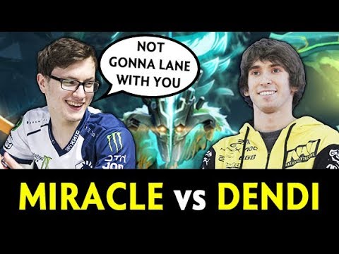 Dendi vs Miracle — battle of carries on FPL