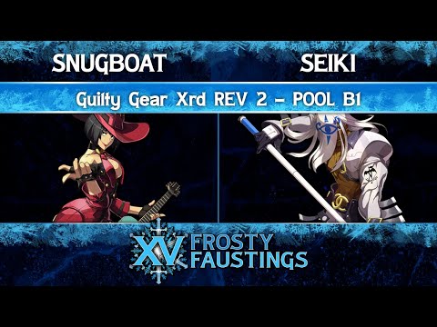 Frosty Faustings XV 2023 Pool B1 - Snugboat (I-No) vs Seiki (Venom) - Guilty Gear Xrd REV 2