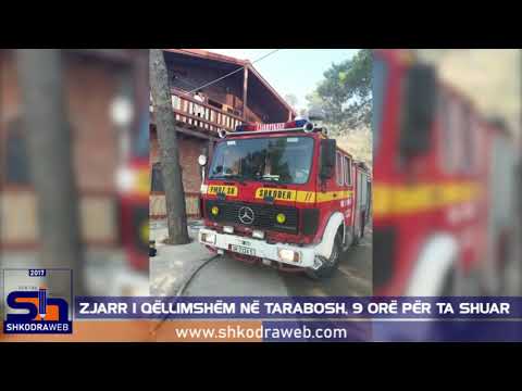 ShkodraWeb I Zjarr i qëllimshëm në malin e Taraboshit, 9 orë punë nga MZSH Shkodër për ta fikur