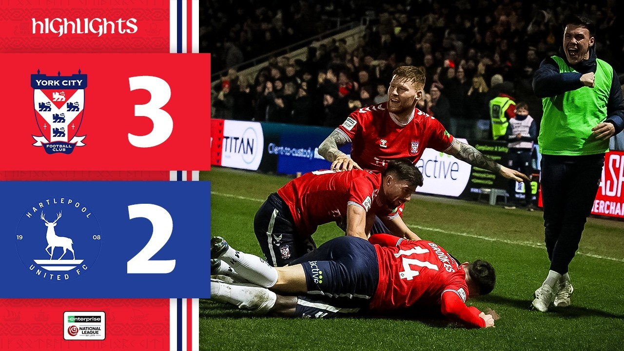 York City vs Hartlepool United Highlights
