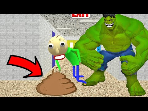 Funny moments in Baldi VS Hulk and Huggy Wuggy VS Granny || Experiments with Baldi