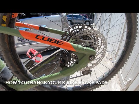 How to change the brake pads on your E Mountain Bike Cube Reaction Hybrid EX 625 Shimano BR MT 400