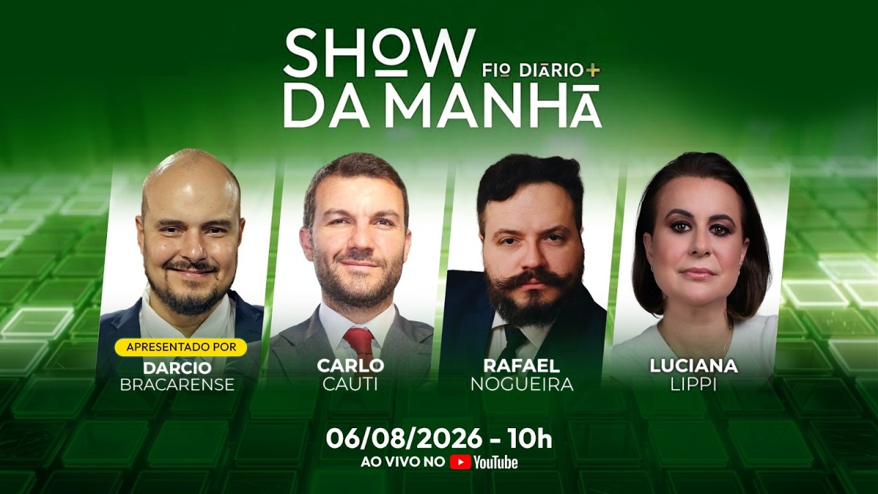 SHOW DA MANHÃ - SUPERMAN NO SENADO, LULA NA CASA DE MORAES E LULINHA NA MIRA| 06/08/2026