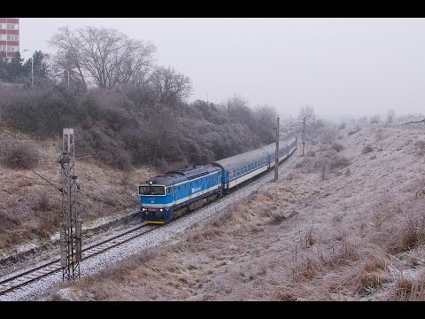 Ledová kalamita na trati Brno - Přerov [2014]
