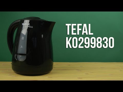 TEFAL | Virdulys | KO2998 | Standard | 3000 W | 1.5 L | Plastic | 360° rotational base | Juodas video