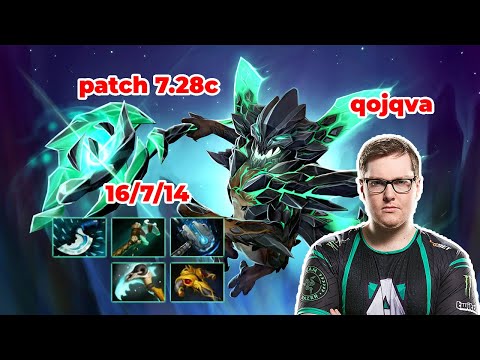 qojqva Outworld Destroyer Mid - DOTA 2 7.28c - MMR rank - Dota2 Gameplay [Learn To PRO dota2]