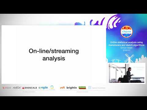 Online statistical analysis using transducers and sketch algorithms - Simon Belak