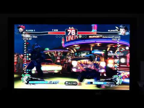 OutermostFrame5(Makoto) vs Infamous Elips(Akuma) - SSF4 VS Part 1