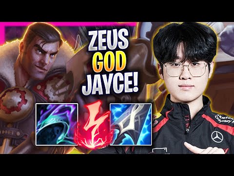 ZEUS IS A GOD WITH JAYCE! - T1 Zeus Plays Jayce TOP vs Ryze! | Season 2024