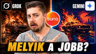 ANIMÁLT BORÍTÓ Készítése SUNO 5.5 Zenéhez : Gemini Omni vagy Grok 2 készíti a jobbat? 🎵🔥