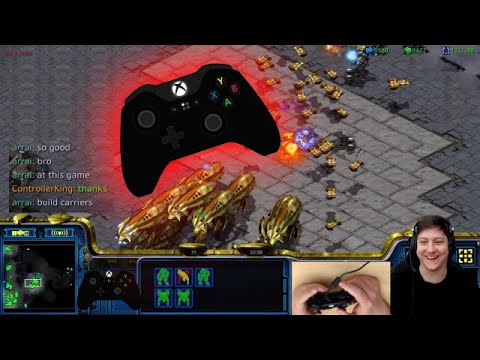 😲 Playing StarCraft with a 🎮 CONTROLLER 🎮 | Full Stream Recording #162 | MasterReY