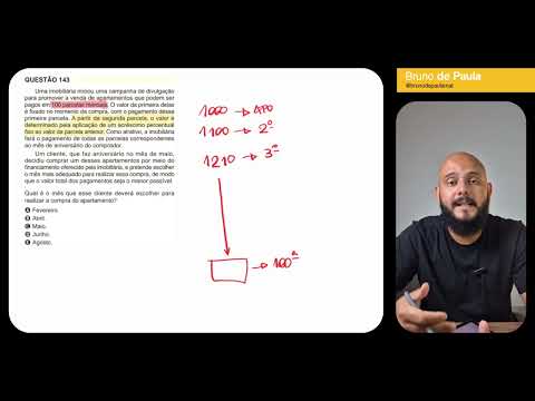 Questão 143 - Caderno Amarelo | MATEMÁTICA ENEM 2024