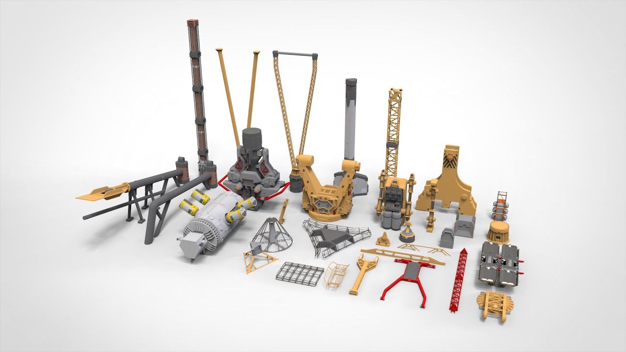 Kitbash de arquitetura de fic&ccedil;&atilde;o cient&iacute;fica 45 Modelo 3D