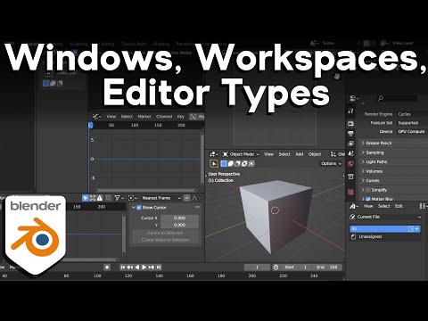 Customize Windows, Workspaces, and Editor Types in Blender (Tutorial)