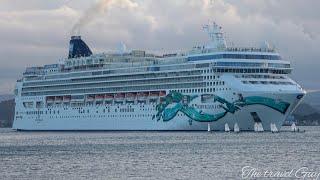 (4K) Norwegian Jade Departure from Port of San Juan!! 