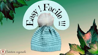 🧶BONNET TRICOT Bébé -Homme-Femme-Enfant