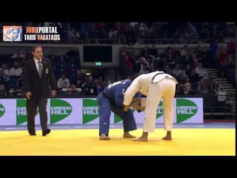 Judo Grand Prix Dusseldorf 2015 -73kg CHAINE Guillaume (FRA) vs. ONO Shohei (JPN)