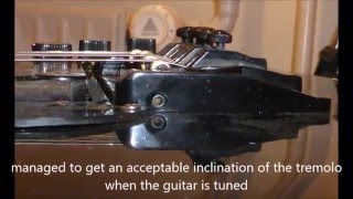 Video thumbnail for Hohner ST Lead. Accutune tremolo bridge repair. by Bo Grave Hansen