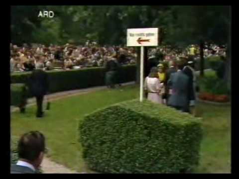 1984 Fürstenberg-Rennen Romana zeigt allen die Eisen