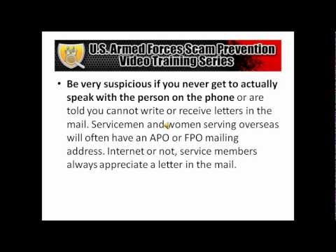 Online Romance Scam Prevention For U.S. Soldiers