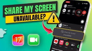How to Fix facetime Screen Share Grayed out Issue on iPhone | Facetime Screen is Unavailable on iOS