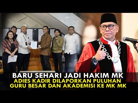 BARU SEHARI JADI HAKIM MK, ADIES KADIR DILAPORKAN PULUHAN GURU BESAR DAN AKADEMISI KE MK MK