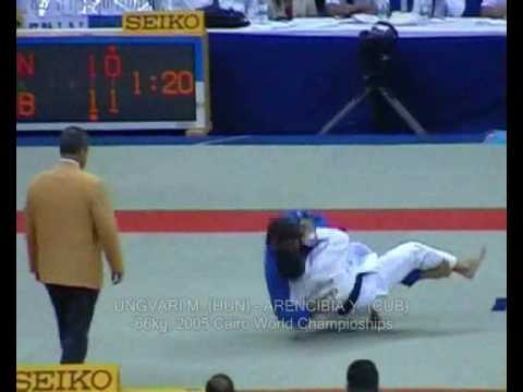 Judo WCh UNGVÁRI Miklós (HUN) - ARENCIBIA Yordanis (CUB) -  2005 Cairo -66kg 柔道