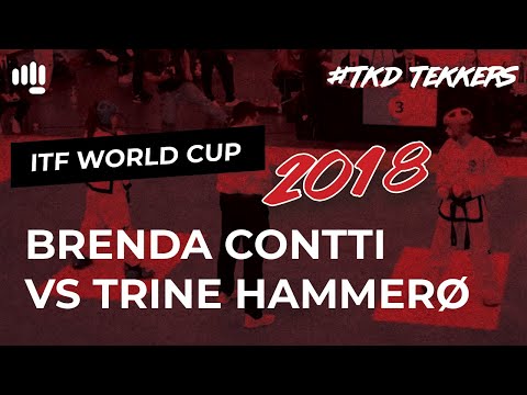 Brenda Contti vs Trine Hammerø 3rd Dan | ITF Taekwon-Do World Cup 2018