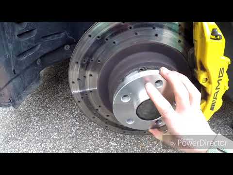 E55 AMG wheel spacer install!