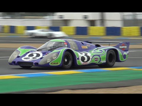 3x Porsche 917 in Le Mans Classic 2023 : Flat 12 Pure Sound !  [HD]