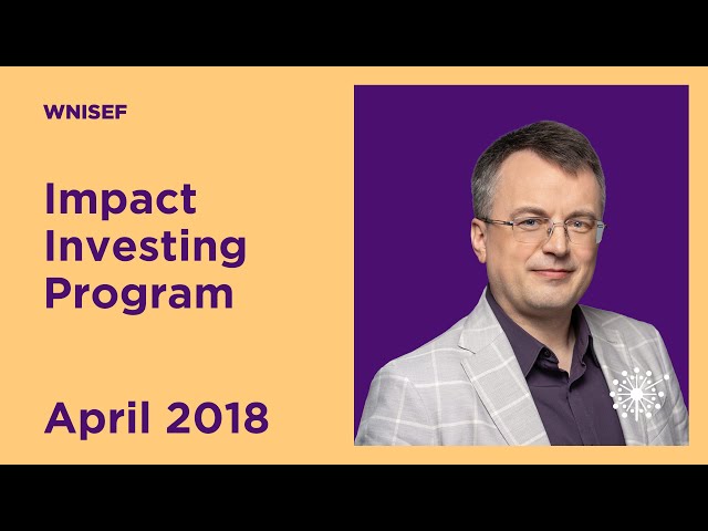 WNISEF Impact Investing Program. April 2018