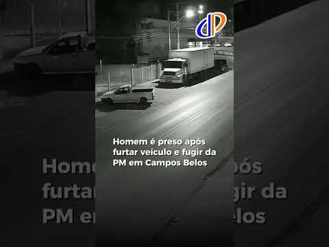 Homem é preso após furtar veículo e fugir da PM em Campos Belos