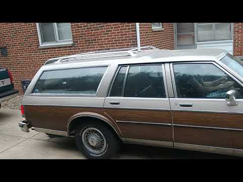 Dad's LS swapped 1983 Olds Custom Cruiser 6.0 LQ4. Exhaust finished. Sleeper Station Wagon TR220 Cam