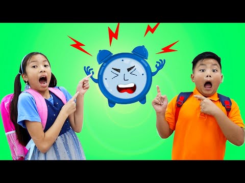 Late for School Song | Wendy & Alex Pretend Play Nursery Rhymes & Kids Songs | Toys and Colors Song
