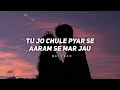 TU JO CHULE PYAR SE ARAM SE MAR JAU | SAIYAAN - MUSIC VIBES