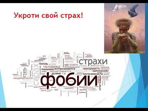 Вебинар «Укроти свой страх!»
